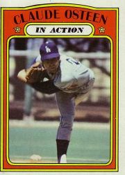 1972 Topps Baseball Cards      298     Claude Osteen IA